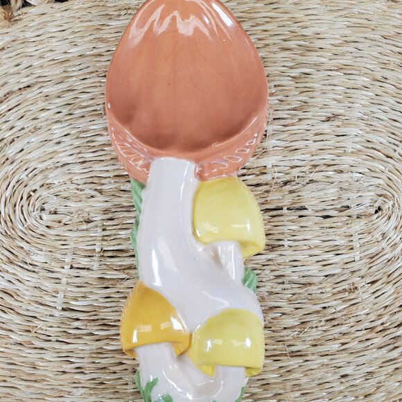 Arnel's Adorable Mushroom Spoon Rest - Ceramic Kitchen Essential, 1970s - Picture 4 of 7
